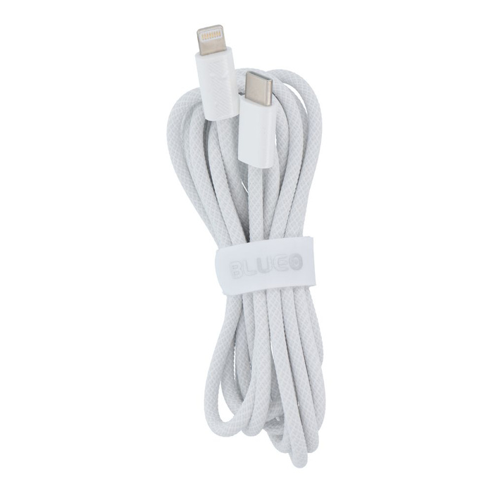 BLUEO kabel Typ C do Lightning QC4.0 60MB/S PD60W 2 m biały