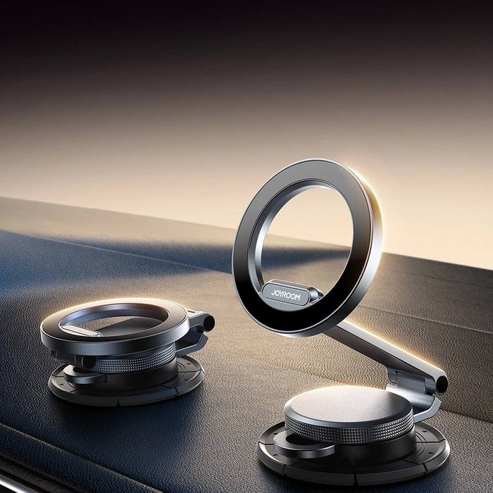 Joyroom uchwyt samochodowy magnetyczny do telefonu na deskę rozdzielczą czarny(JR-ZS373)