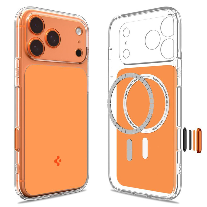 SPIGEN ULTRA HYBRID ”T” MAG MAGSAFE IPHONE 17 PRO GLOSSY ORANGE