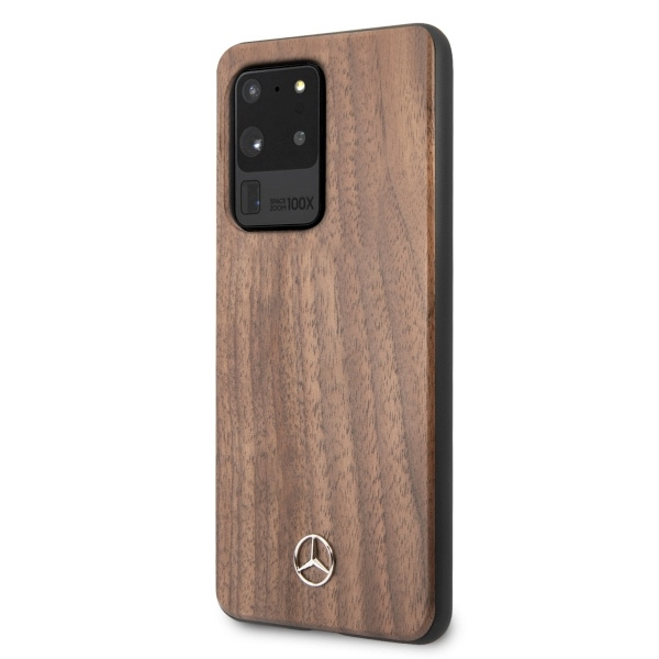 Etui MERCEDES Samsung Galaxy S20 Ultra Wood Line Walnut Brązowy Case