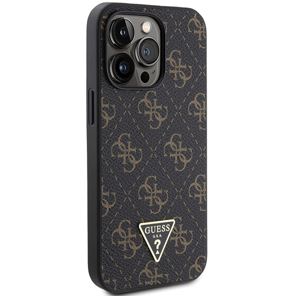 Etui Guess GUHCP13XPG4GPK iPhone 13 Pro Max 6.7" czarny/black hardcase 4G Triangle Metal Logo Case