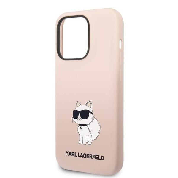 Etui KARL LAGERFELD Apple iPhone 14 Pro Max Silicone Choupette Różowy Hardcase