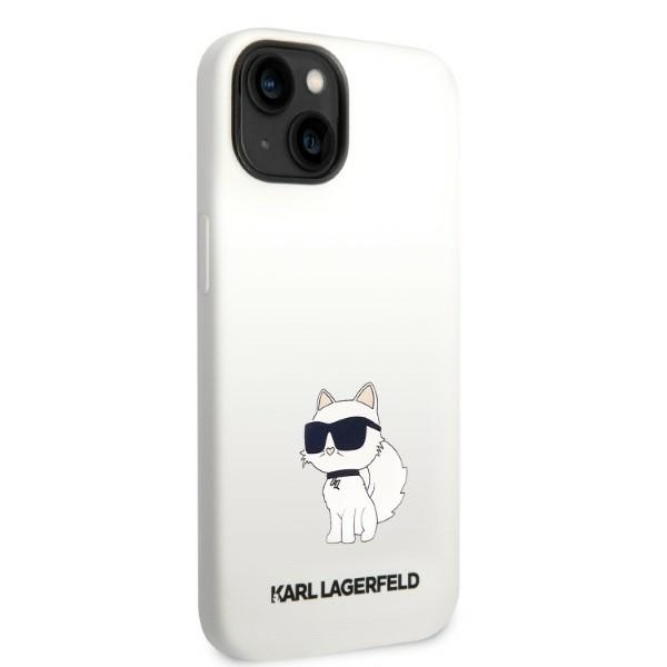 Etui Karl Lagerfeld Klhmp14msnchbch Iphone 14 Plus 6,7" Hardcase Biały/white Silicone Choupette Magsafe Case