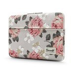 Etui CANVASLIFE Sleeve Laptop 13-14 White Rose Szare Case