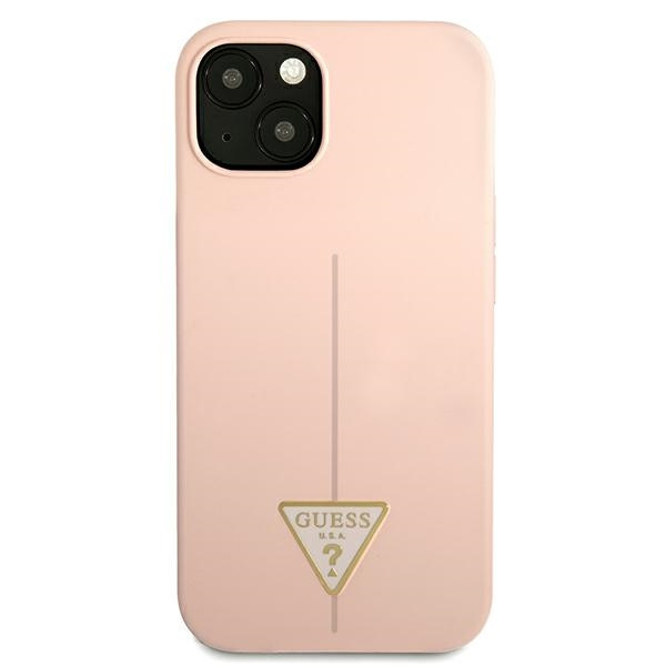 Etui GUESS Apple iPhone 13 Silicone Triangle Różowy Hardcase