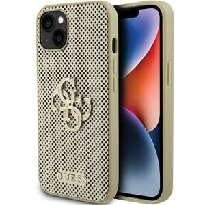 Etui Guess GUHCP15SPSP4LGD iPhone 15 6.1" złoty/gold hardcase Perforated 4G Glitter