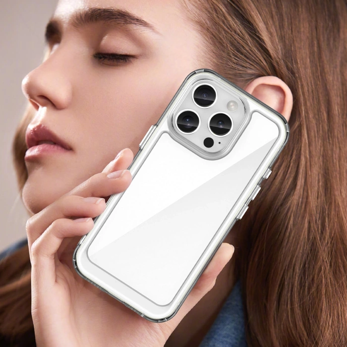 Etui Outer Space Case z żelową ramką do iPhone 16 Pro - przezroczyste