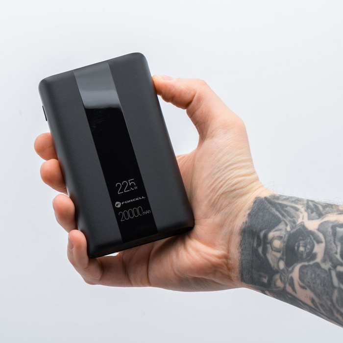 Powerbank Forcell F-Energy Energo P20K2 QC3.0 PD 3A 22,5W 20000 mAh czarny 0INT