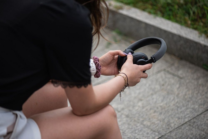 Słuchawki bezprzewodowe nauszne Forcell F-Audio ANC Touch Beat czarne