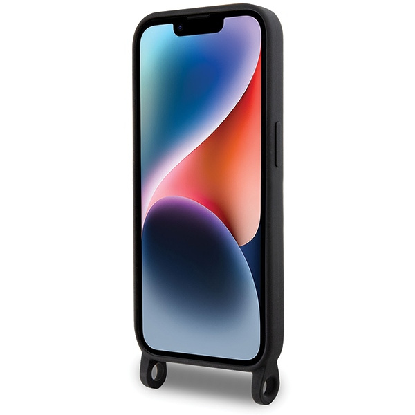 Etui Karl Lagerfeld KLHCP15LSCBSKNK iPhone 15 Pro 6.1" hardcase czarny/black Crossbody Silicone Ikonik Case