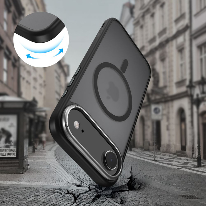 ETUI TECH-PROTECT IPHONE 17 AIR MAGEDGE MAGSAFE MATOWE CZARNE