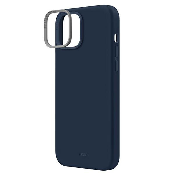 UNIQ etui Lino iPhone 14 6,1" niebieski/marine blue