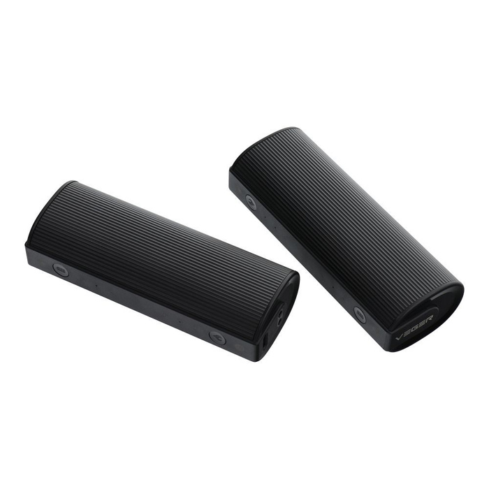 VEGER powerbank 2 x 5000 mAh z odgrzewaczem do rąk 2,4A 2 szt czarno srebrny