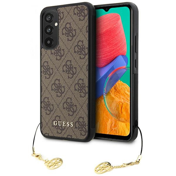 Etui Guess GUHCSA34GF4GBR A34 5G A346 brązowy/brown hardcase 4G Charms Collection Case