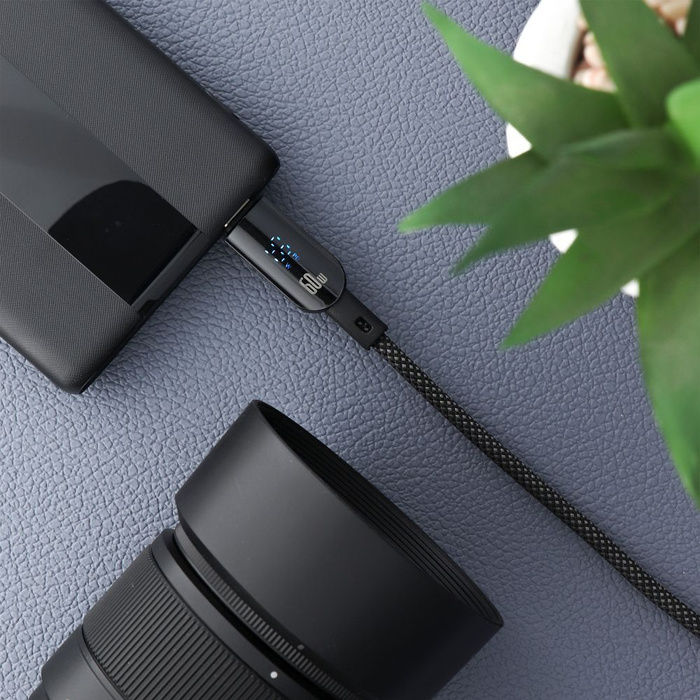 Kabel USB C do USB C Forcell F-Energy QC4.0 PD 3A 60W Digital 1,2 m C274 czarny