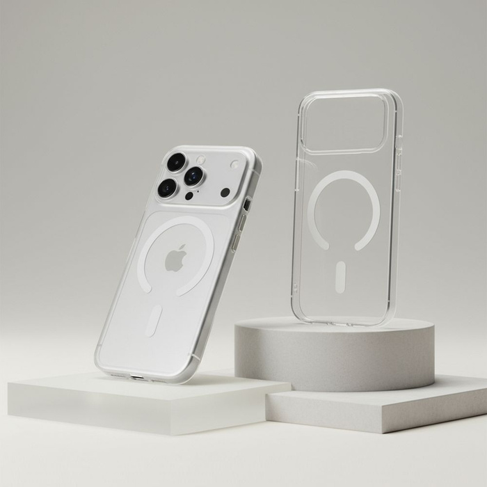 Etui na iPhone 16 PRO MAX Forcell F-Protect Clear Hybrid Premium zgodny z MagSafe transparentne 0INT