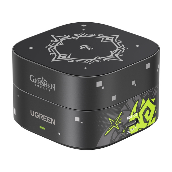 Ładowarka indukcyjna Qi2 2w1 Ugreen W702 Genshin Impact Series do Iphone, AirPods, 25W + kabel USB-C 1m