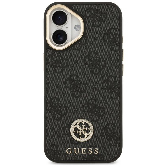 Etui Guess 4G Strass Logo MagSafe do     iPhone 17 czarny