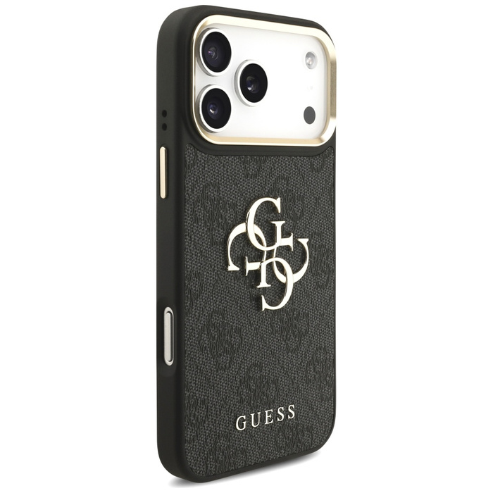Etui Guess 4G Big 4G Classic Logo Big    Strap Metal Buttons do iPhone 17 Pro Max czarny