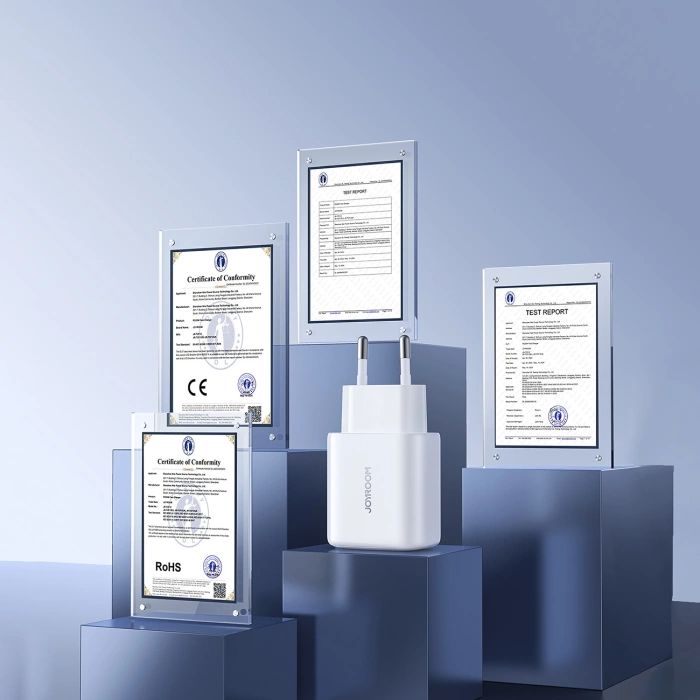 Ładowarka Joyroom JR-TCF12 sieciowa 2x USB-C 20W PD / QC 3.0 - biała