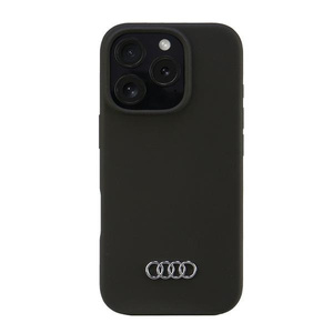 Audi Silicone Case iPhone 16 Pro 6.3"czarny/black hardcase AU-LSRIP16P-Q3/D1-BK