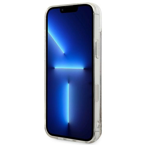 Etui GUESS Apple iPhone 14 Plus Glitter Charms Złoty Hardcase