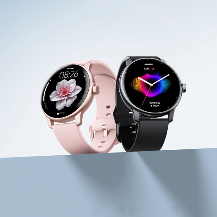 Smartwatch Joyroom Classis Series JR-FC1 z funkcją odbierania połączeń / ochroną IP68 - różowy