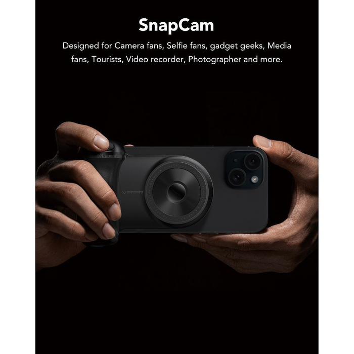 Powerbank zgodny z Magsafe Veger (W0569) PD QC3.0 20W 5000 mAh czarny