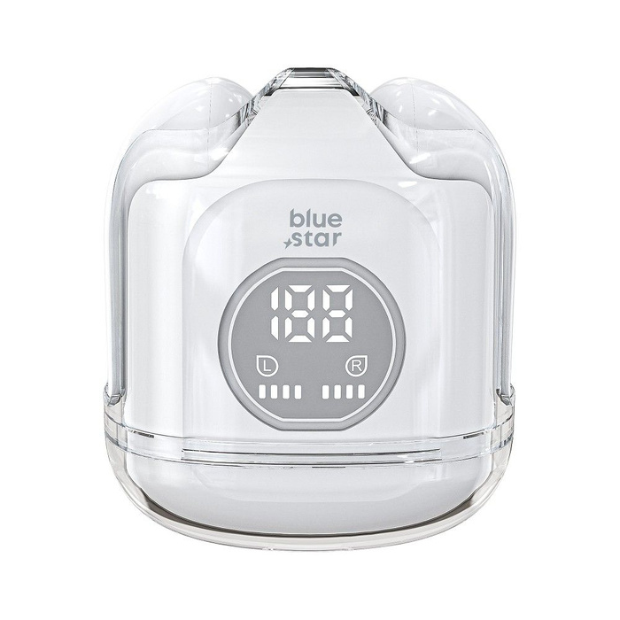 Słuchawki bezprzewodowe douszne Blue Star Transparency Fi22 TWS białe 
