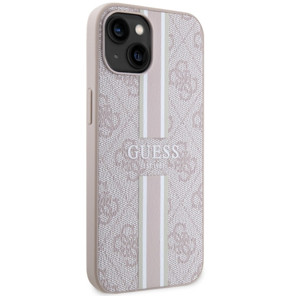 Etui Guess GUHMP14MP4RPSP iPhone 14 Plus 6,7" różowy/pink hardcase 4G Printed Stripes MagSafe Case