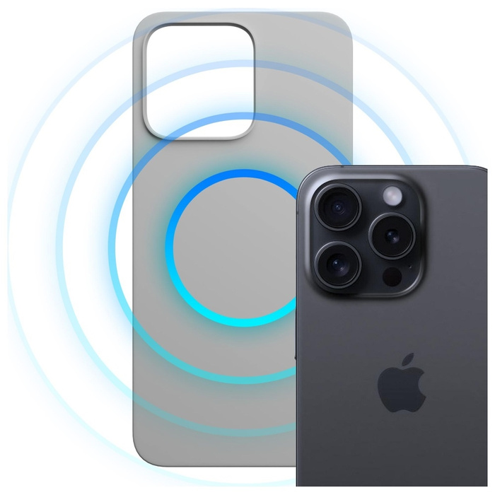 Etui 3MK Hardy MagSilicone do Apple      iPhone 16 Pro tytanowy