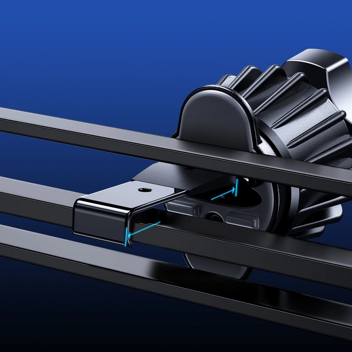 Joyroom samochodowy uchwyt magnetyczny bezprzewodowa indukcyjna ładowarka Qi 15W (kompatybilna z MagSafe do iPhone) na kratkę nawiewu srebrny (JR-ZS291)