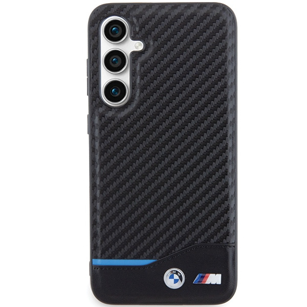 Etui BMW BMHCS23FE22NBCK Samsung Galaxy S23 FE S711 czarny/black Leather Carbon Case