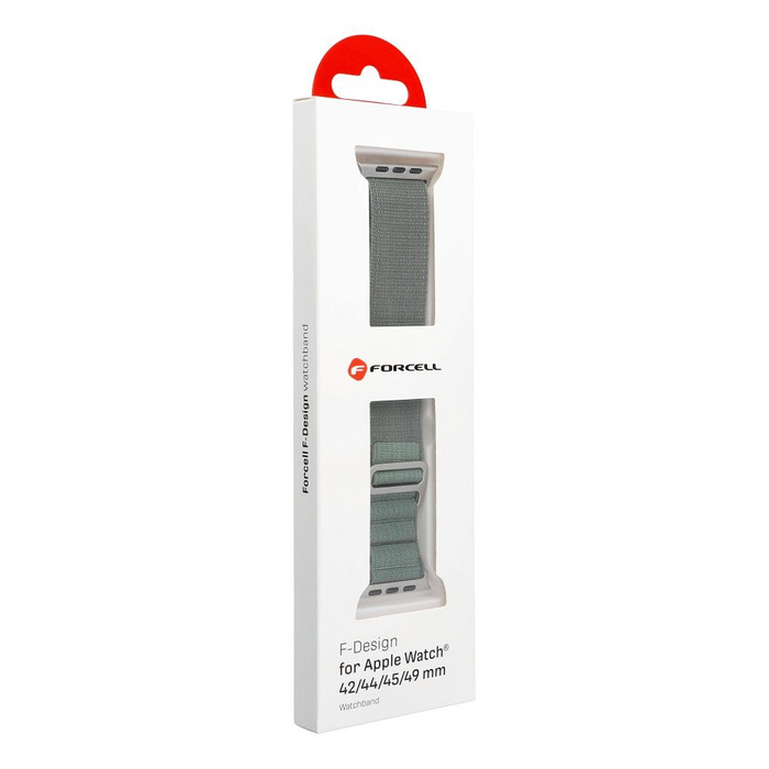 FORCELL F-DESIGN FA13 pasek do APPLE Watch 42 / 44 / 45 / 49 mm zielony