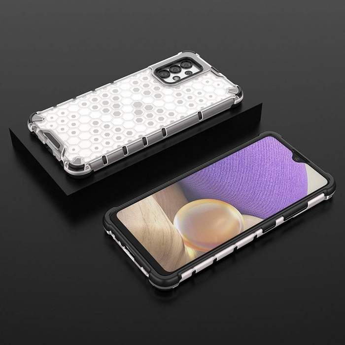 Honeycomb etui pancerny pokrowiec z żelową ramką Samsung Galaxy A13 5G przezroczysty