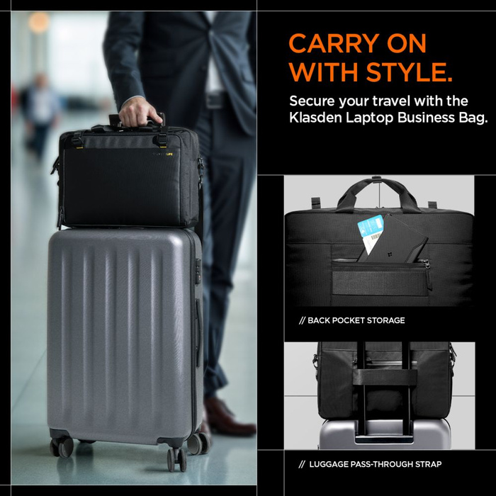 TORBA NA LAPTOPA SPIGEN KD300 KLASDEN LAPTOP BAG CZARNA