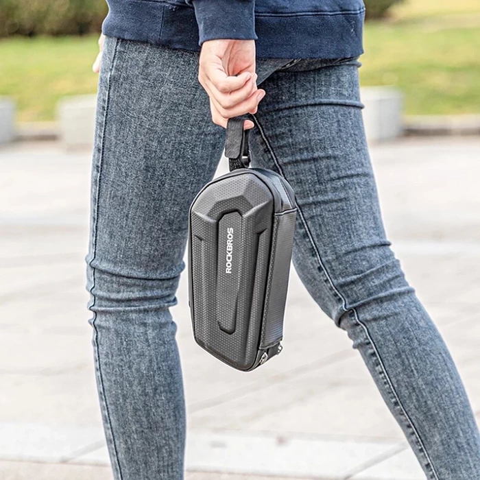 Torba Rockbros B69 rowerowa podsiodłowa 1.7l z systemem łatwego zwalniania - czarna