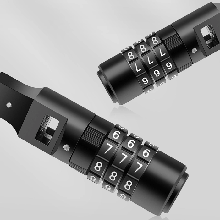 Zapięcie rowerowe Rockbros 3240001001 na szyfr 0,5m - czarne