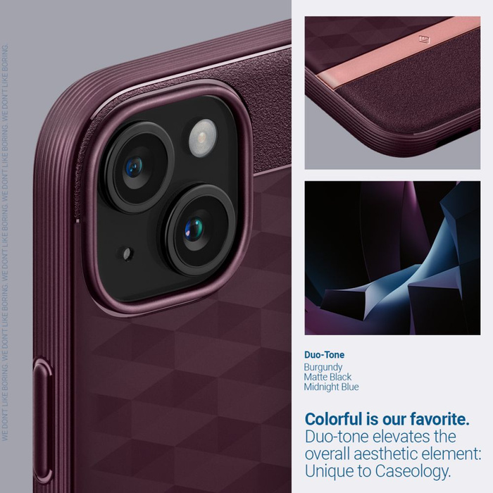 Etui Caseology Parallax Mag Magsafe iPhone 15 Burgundy Case