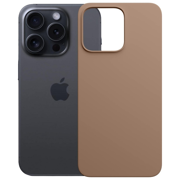 Etui 3MK Hardy MagSilicone do Apple      iPhone 15 Pro Max ciemnozłoty