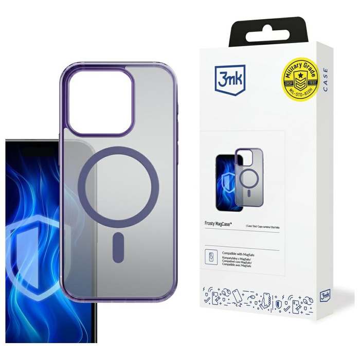 Etui 3MK Frosty MagCase do iPhone 13 Pro  fioletowy