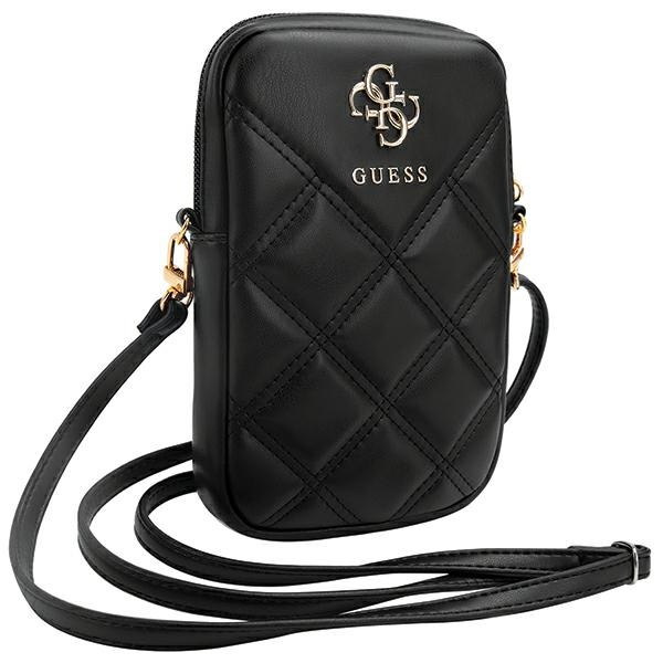 Guess Torebka GUWBZPSQSSGK czarny/black Zip Quilted 4G