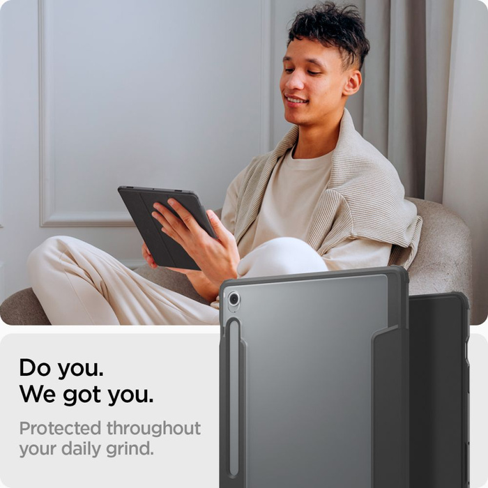 ETUI SPIGEN SAMSUNG GALAXY TAB S10 FE+ PLUS 13.1 X620 / X626B ULTRA HYBRID ”PRO” CZARNE