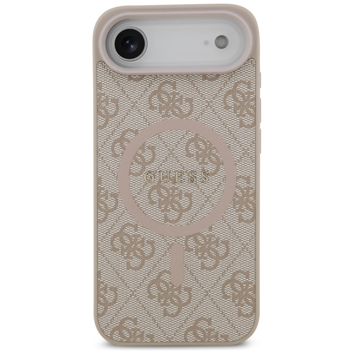 Etui Guess 4G Ring Classic Logo MagSafe  do iPhone 17 Air różowy
