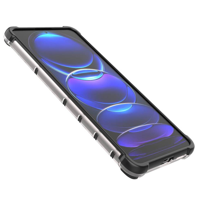 Etui Honeycomb etui do Xiaomi Redmi Note 12 Pro+ pancerny hybrydowy pokrowiec czarne Case