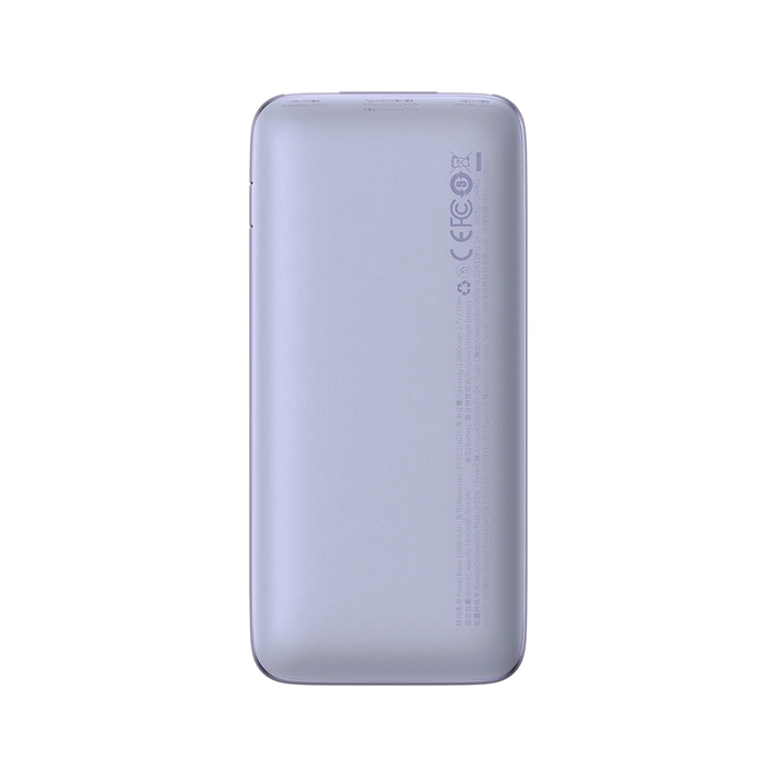 Powerbank Baseus Bipow Pro 10000mAh 20W fioletowy z kablem USB Typu A - USB Typu C 3A 0.3m (PPBD040205)
