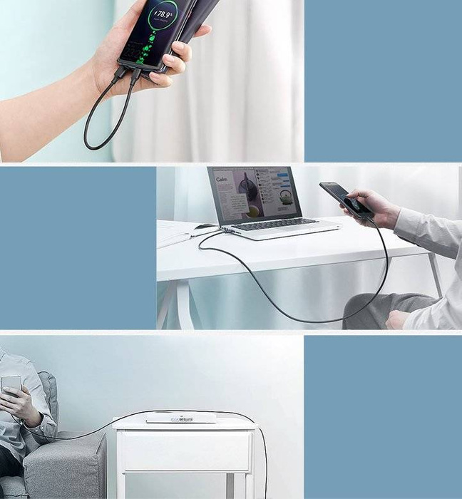 Ugreen kabel przewód USB - USB Typ C 480 Mbps 3 A 1,5 m czarny (US287 60117)