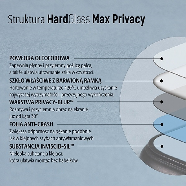Szkło Hartowane 3MK Glass Max Privacy do iPhone 11 Pro czarny