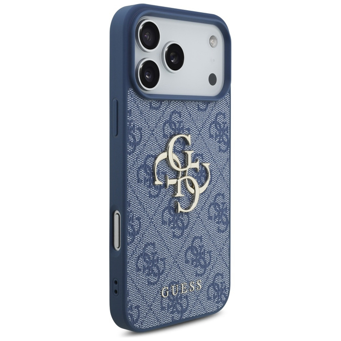 Etui Guess 4G Big Logo do iPhone 17 Pro  Max niebieski