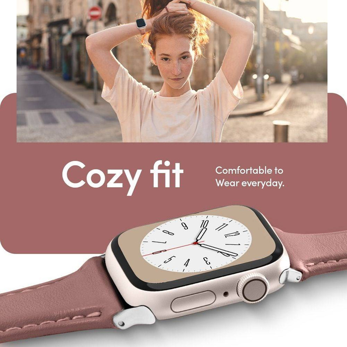 Pasek Spigen Cyrill Kajuk Apple Watch 9 8 7 SE 2022 38mm 40mm 41mm Rose